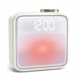 Biela nočná lampa